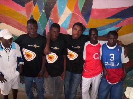 loum,faty,moi,cheikh,tho et kamou lors du foyer de kleber